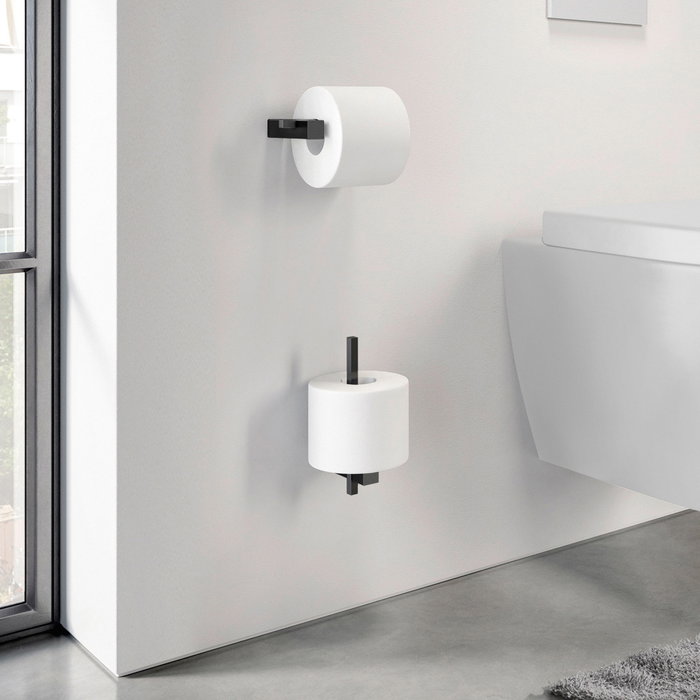 Zack Carvo Portarrollos Wc Vertical Negro